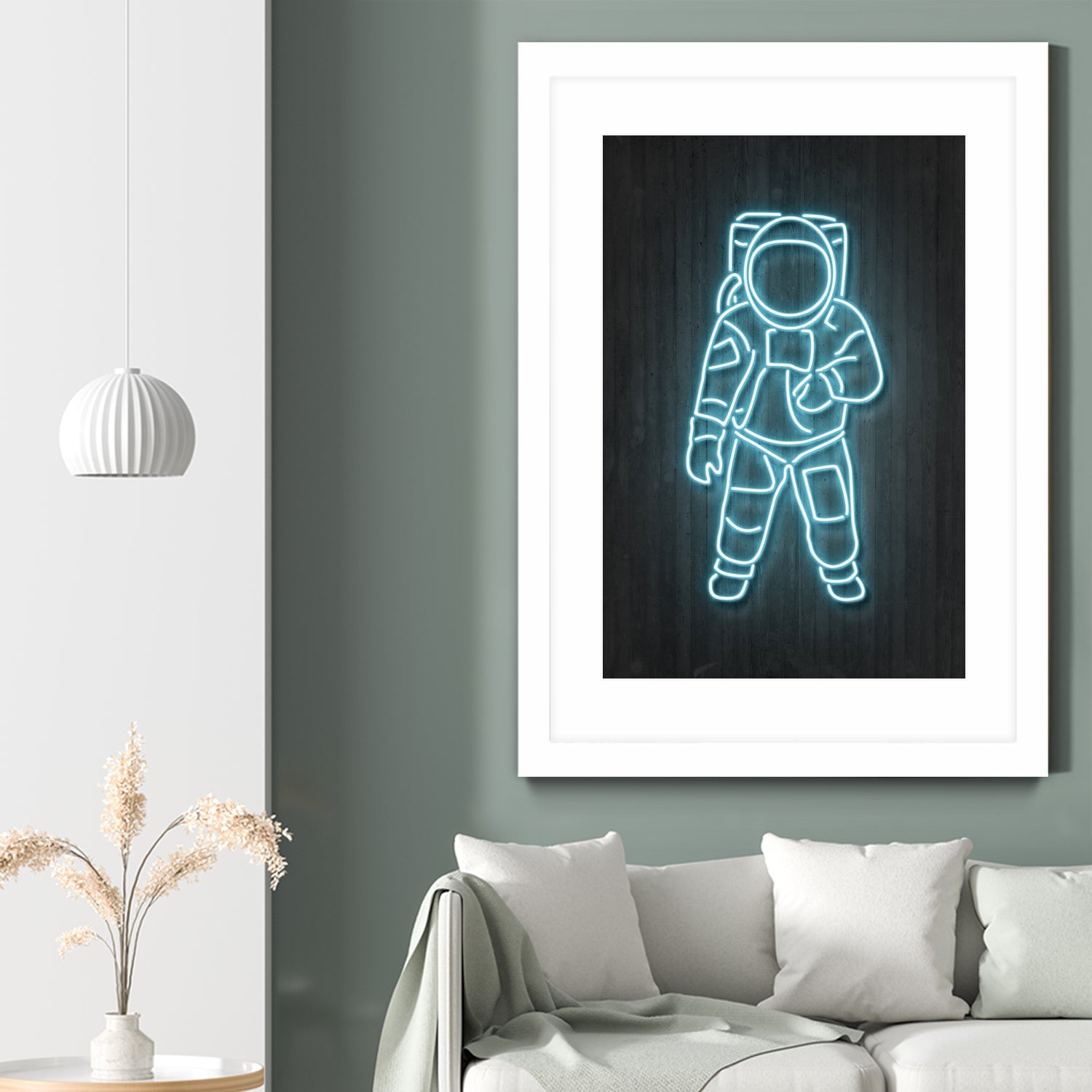 Astronaut by Octavian Mihai Mielu on GIANT ART - blue digital painting