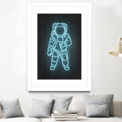 Astronaut by Octavian Mihai Mielu on GIANT ART - blue digital painting