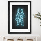 Astronaut by Octavian Mihai Mielu on GIANT ART - blue digital painting