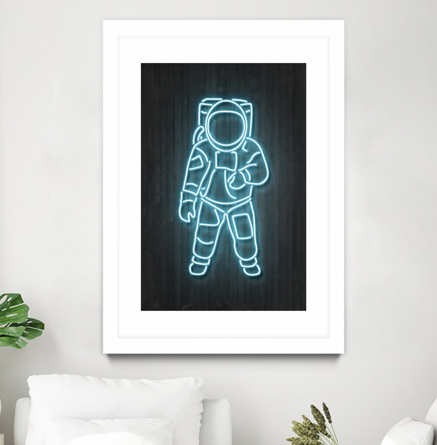 Astronaut by Octavian Mihai Mielu on GIANT ART - blue digital painting