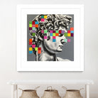 Pixel david by eugenia retana on GIANT ART - gray mixed media