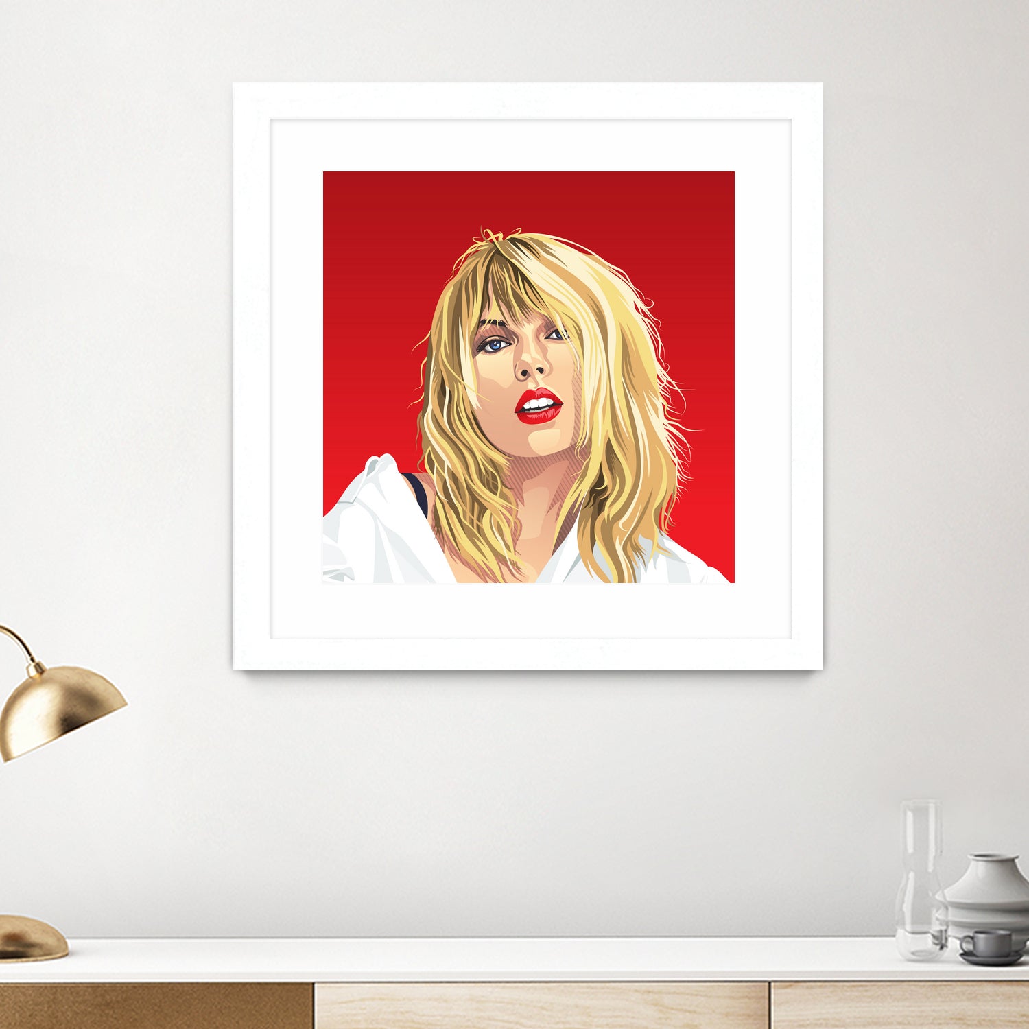 Taylor Swift RED by Laksana Ardie on GIANT ART - red photo illustration