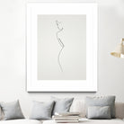 One Line nude by Christophe Louis on GIANT ART - brown digital drawing