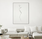 One Line nude by Christophe Louis on GIANT ART - brown digital drawing