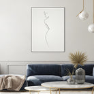 One Line nude by Christophe Louis on GIANT ART - brown digital drawing