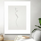 One Line nude by Christophe Louis on GIANT ART - brown digital drawing