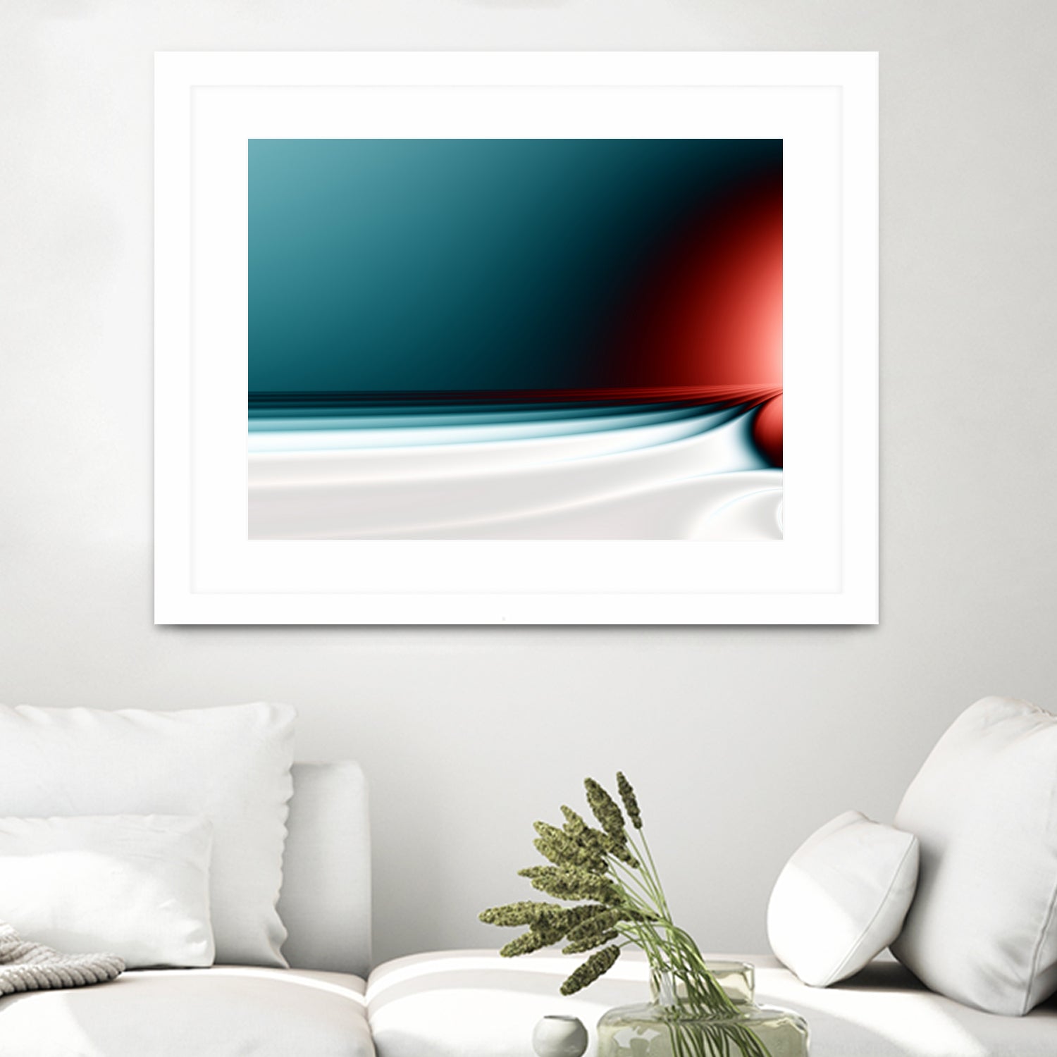 Sunset on the Beach IX by Iustina Istrati on GIANT ART - blue digital painting