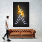 Freddy Mercury by Octavian Mihai Mielu on GIANT ART - yellow 3d art