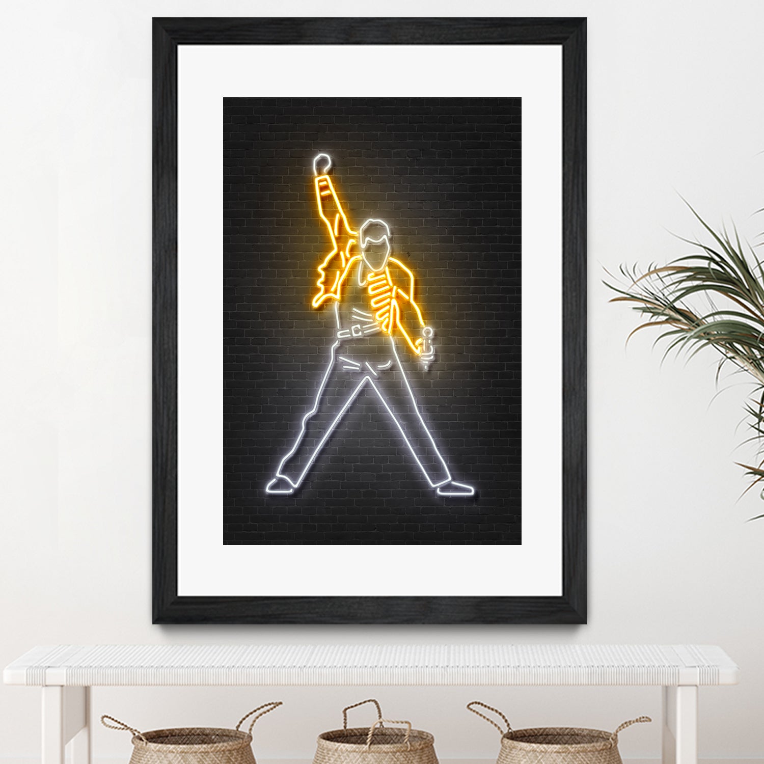 Freddy Mercury by Octavian Mihai Mielu on GIANT ART - yellow 3d art