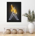 Freddy Mercury by Octavian Mihai Mielu on GIANT ART - yellow 3d art