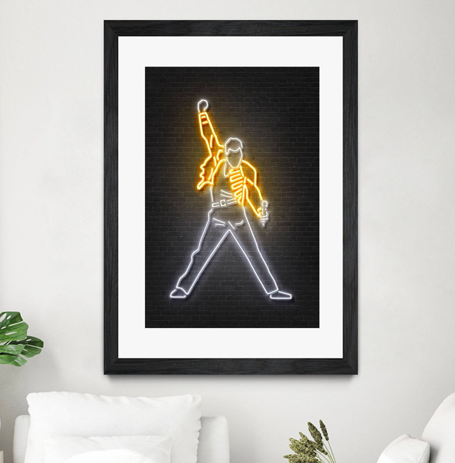 Freddy Mercury by Octavian Mihai Mielu on GIANT ART - yellow 3d art