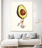 Avocado Girl by Kelly Gilleran on GIANT ART - green mixed media