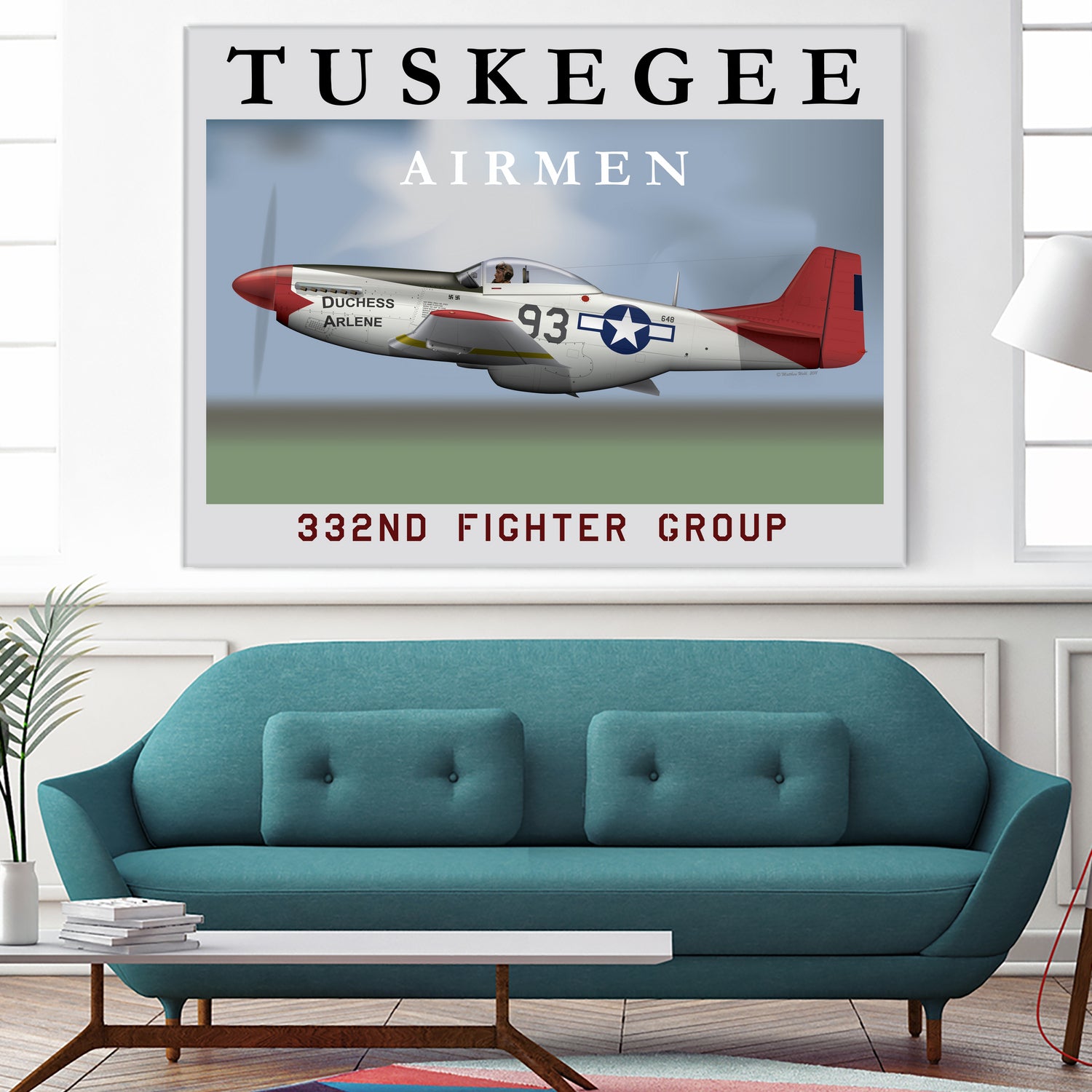 Duchess Arlene Of The Tuskegee Airmen by Matthew Webb on GIANT ART - gray digital drawing