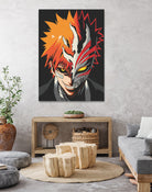 ICHIGO HOLLOW MASK Bleach by Muhamat Azmi Muna on GIANT ART - white character design
