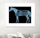 HORSE  LT BLUE by Thomas Fernez on GIANT ART - blue digital drawing