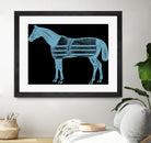 HORSE  LT BLUE by Thomas Fernez on GIANT ART - blue digital drawing