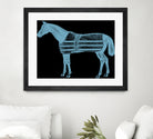 HORSE  LT BLUE by Thomas Fernez on GIANT ART - blue digital drawing