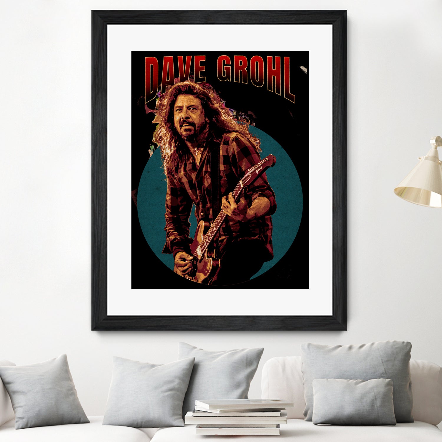 Dave Grohl Live in Show by ade niroi91 on GIANT ART - white photo illustration