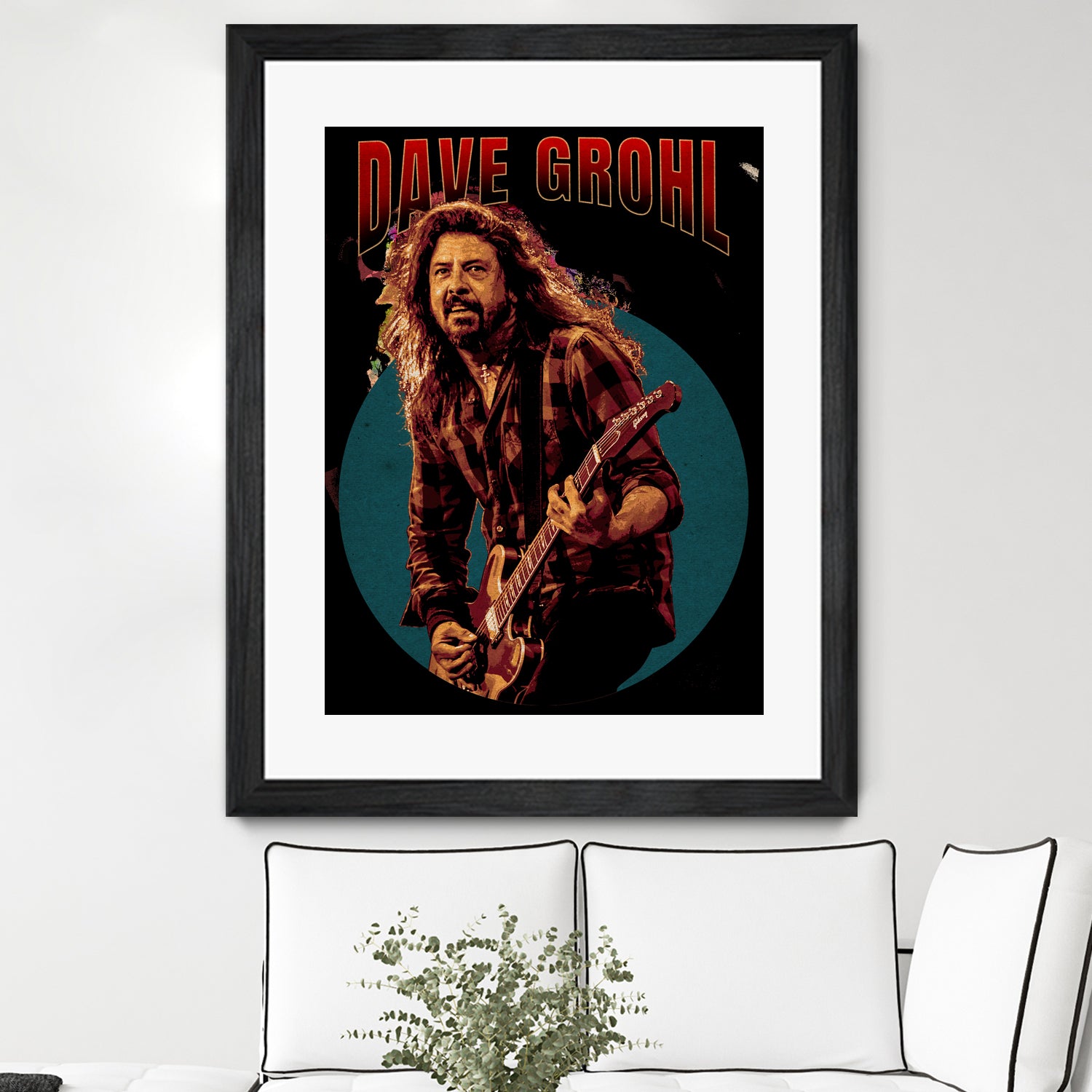 Dave Grohl Live in Show by ade niroi91 on GIANT ART - white photo illustration