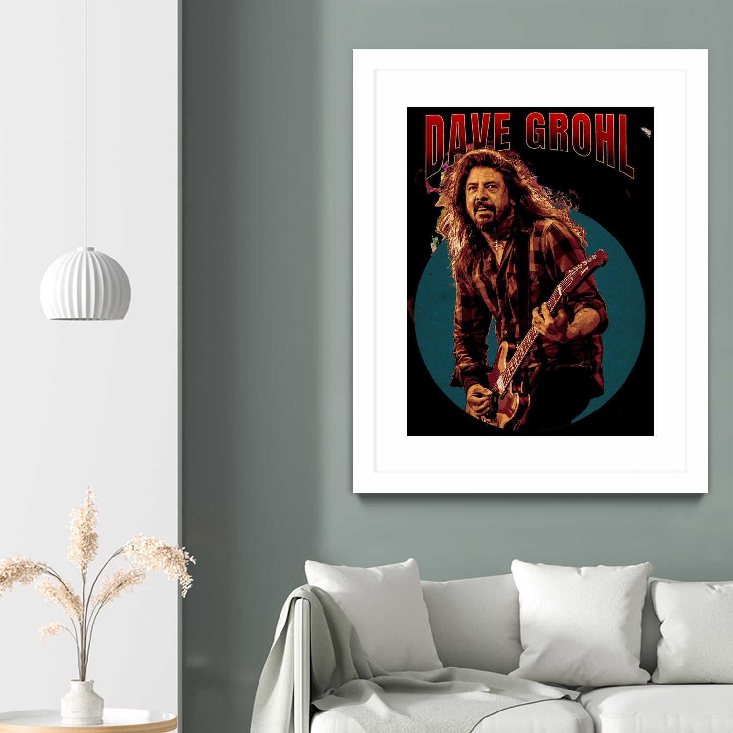 Dave Grohl Live in Show by ade niroi91 on GIANT ART - white photo illustration