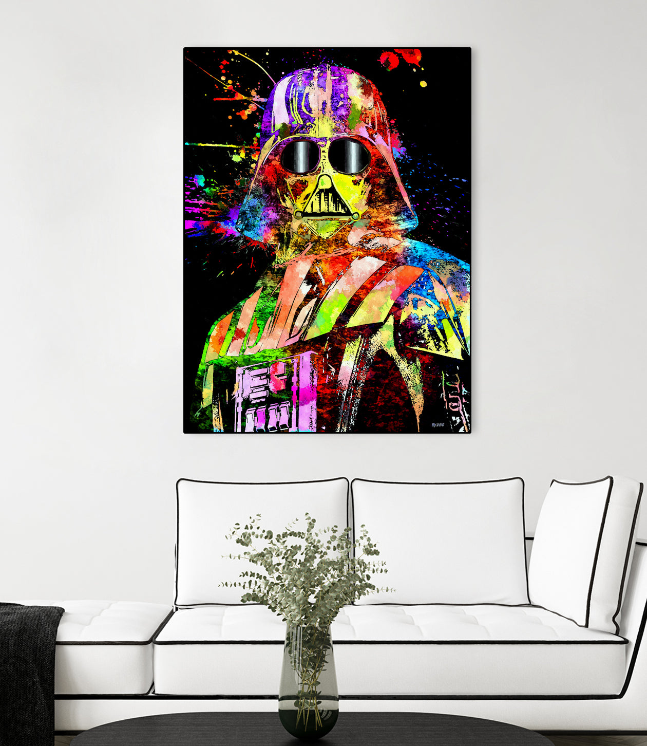 Darth Star Wars Show by Daniel Janda on GIANT ART - yellow digital painting