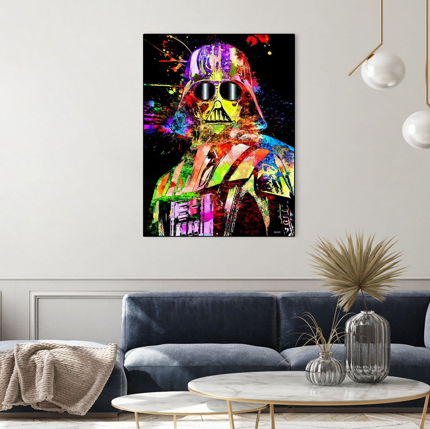 Darth Star Wars Show by Daniel Janda on GIANT ART - yellow digital painting