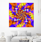 Spiral Squares by Pete Smith on GIANT ART - fuchsia digital painting