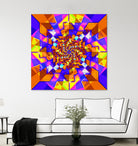 Spiral Squares by Pete Smith on GIANT ART - fuchsia digital painting