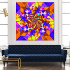 Spiral Squares by Pete Smith on GIANT ART - fuchsia digital painting