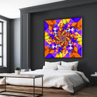 Spiral Squares by Pete Smith on GIANT ART - fuchsia digital painting