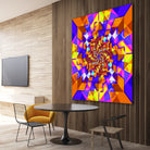 Spiral Squares by Pete Smith on GIANT ART - fuchsia digital painting