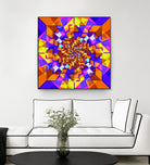 Spiral Squares by Pete Smith on GIANT ART - fuchsia digital painting