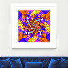 Spiral Squares by Pete Smith on GIANT ART - fuchsia digital painting