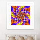 Spiral Squares by Pete Smith on GIANT ART - fuchsia digital painting