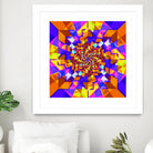 Spiral Squares by Pete Smith on GIANT ART - fuchsia digital painting