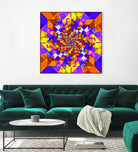 Spiral Squares by Pete Smith on GIANT ART - fuchsia digital painting