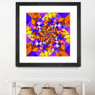 Spiral Squares by Pete Smith on GIANT ART - fuchsia digital painting