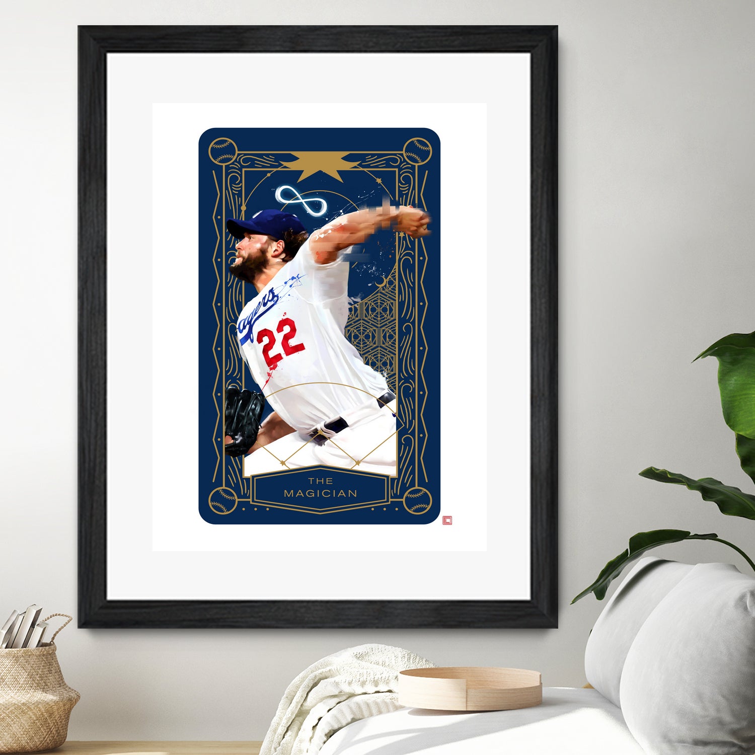 Dodgers Tarot: The Magician by Claudia Labarca on GIANT ART - blue digital painting