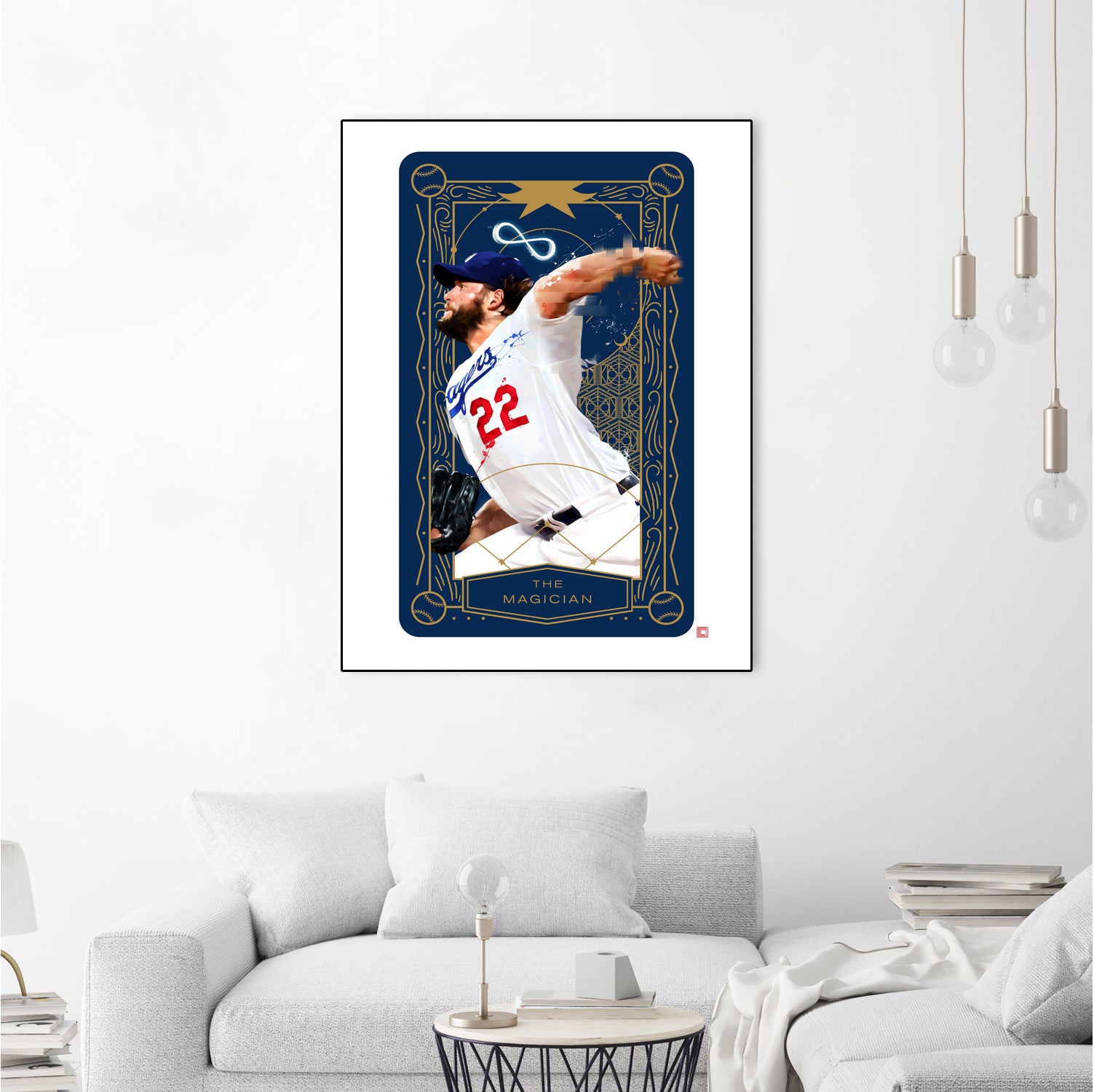 Dodgers Tarot: The Magician by Claudia Labarca on GIANT ART - blue digital painting