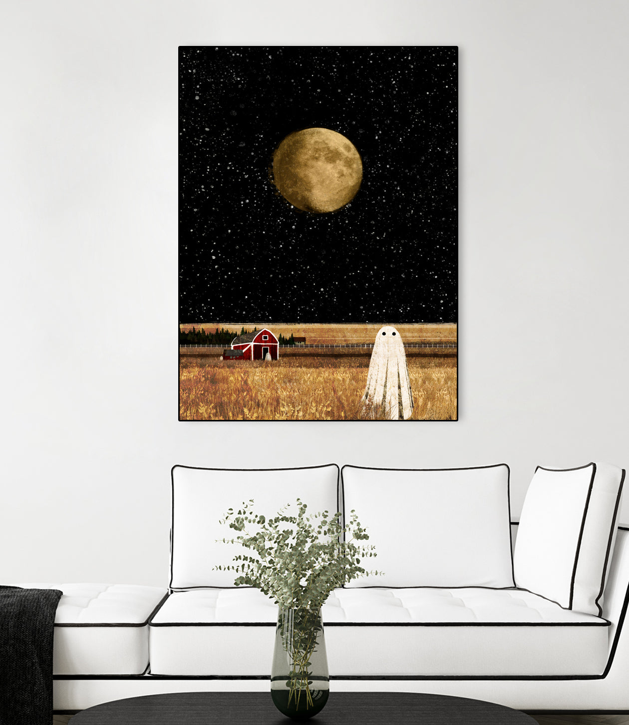 harvest moon by Katherine Blower on GIANT ART - black digital painting