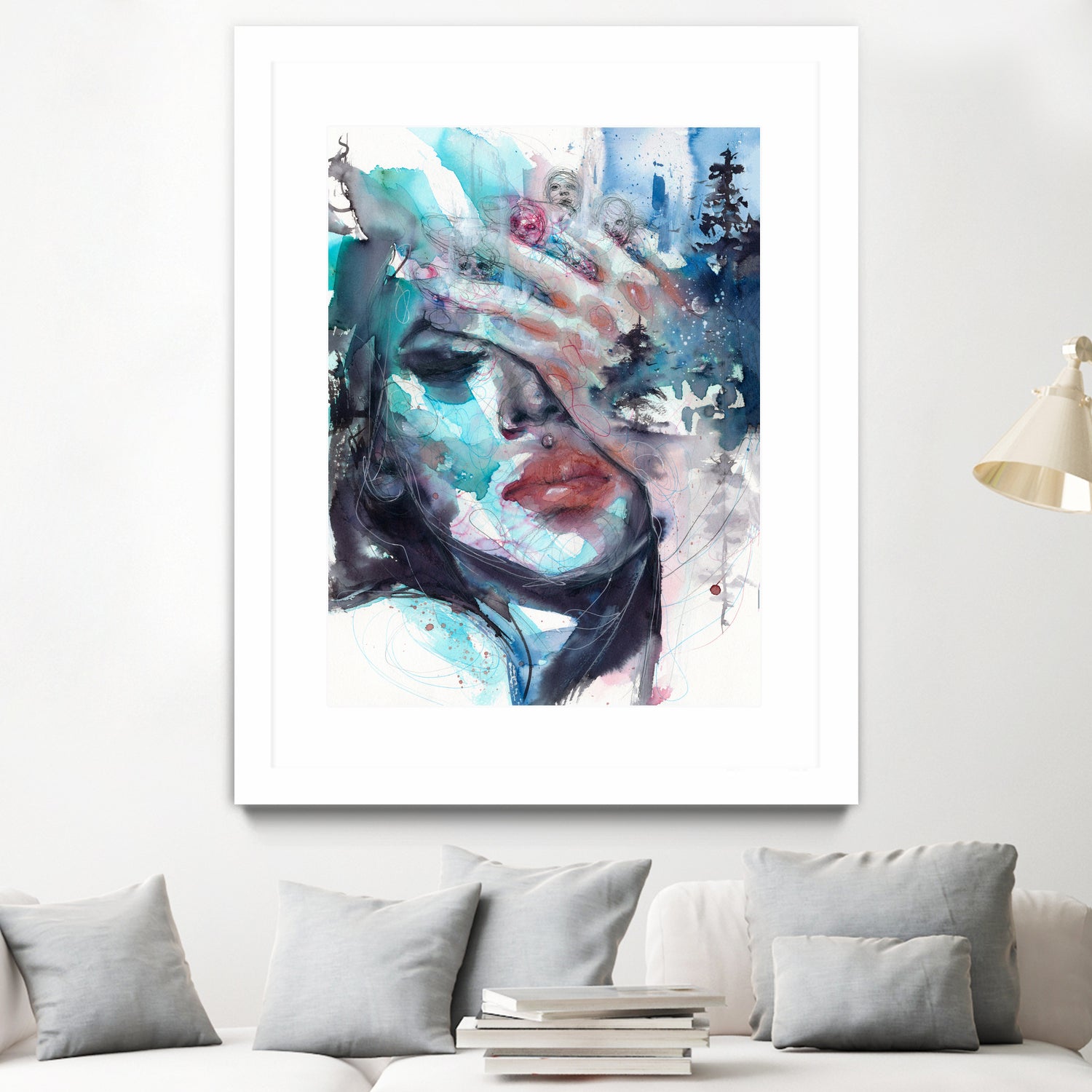 Fade away by Doriana Popa on GIANT ART - blue digital painting