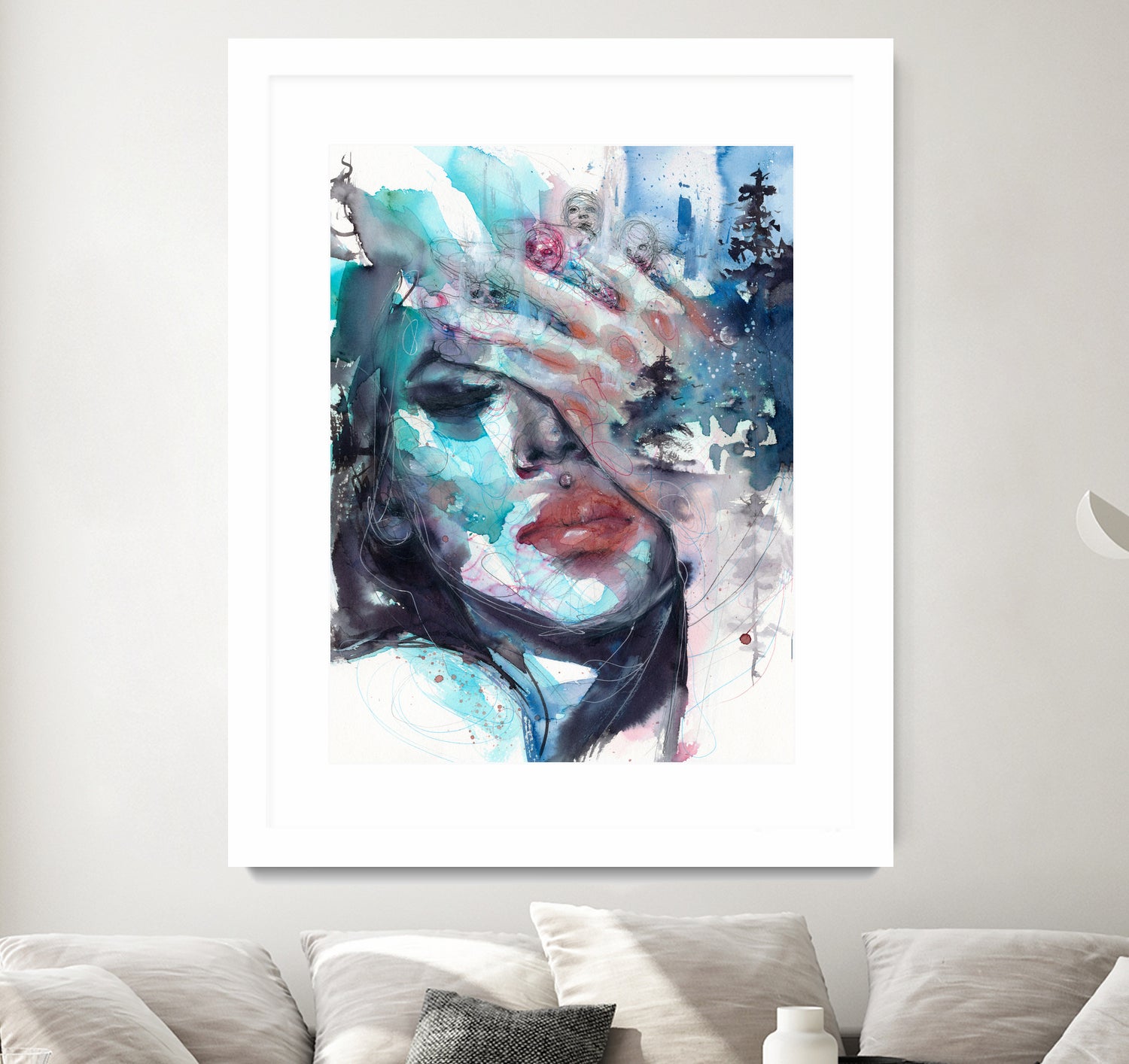 Fade away by Doriana Popa on GIANT ART - blue digital painting