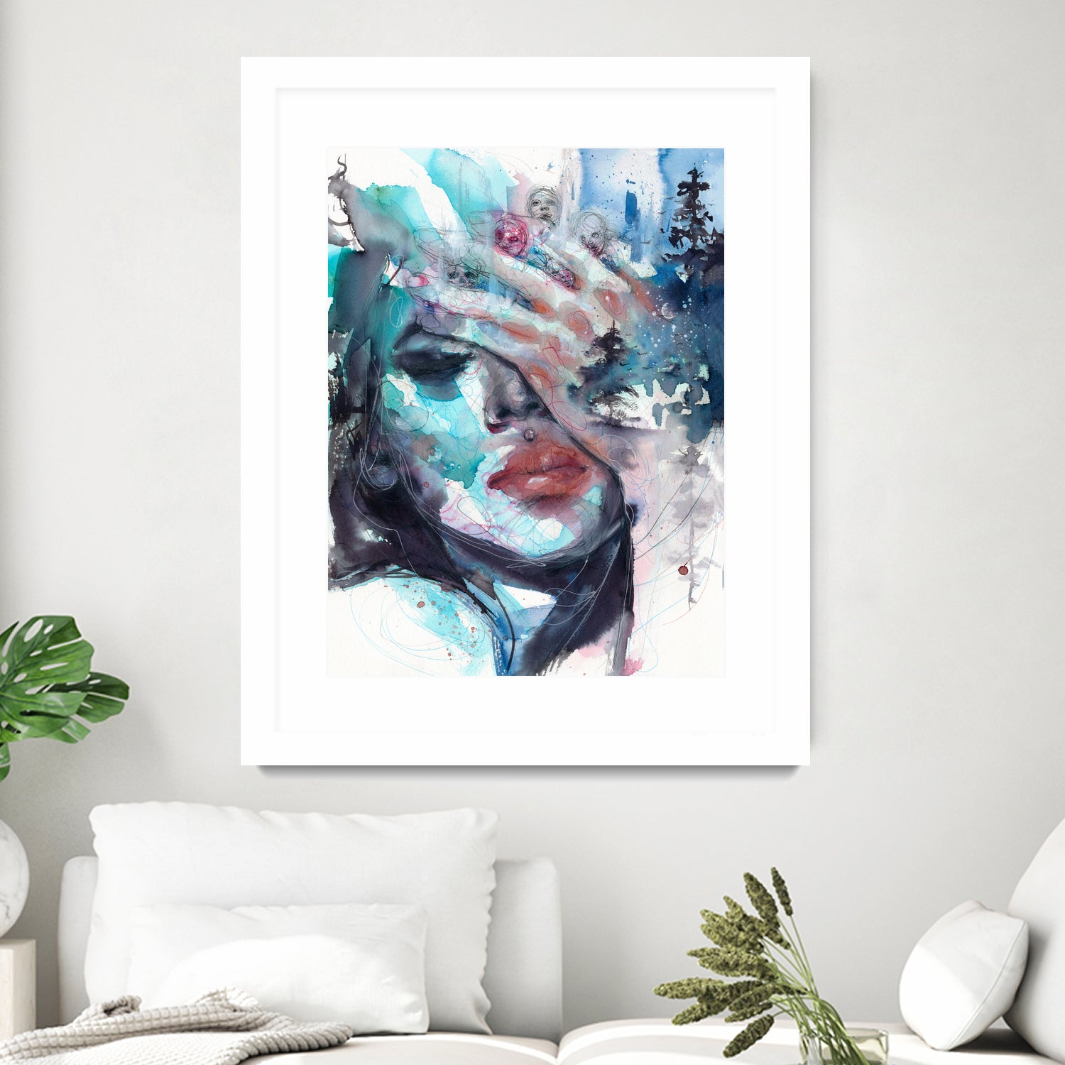 Fade away by Doriana Popa on GIANT ART - blue digital painting