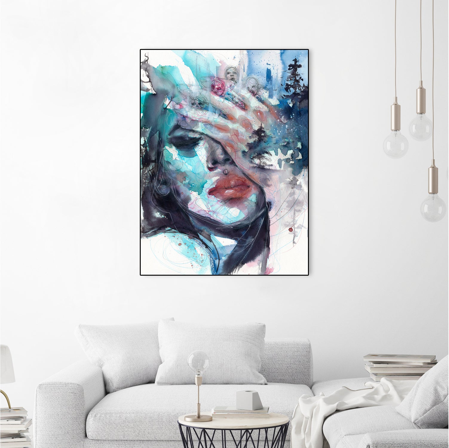 Fade away by Doriana Popa on GIANT ART - blue digital painting