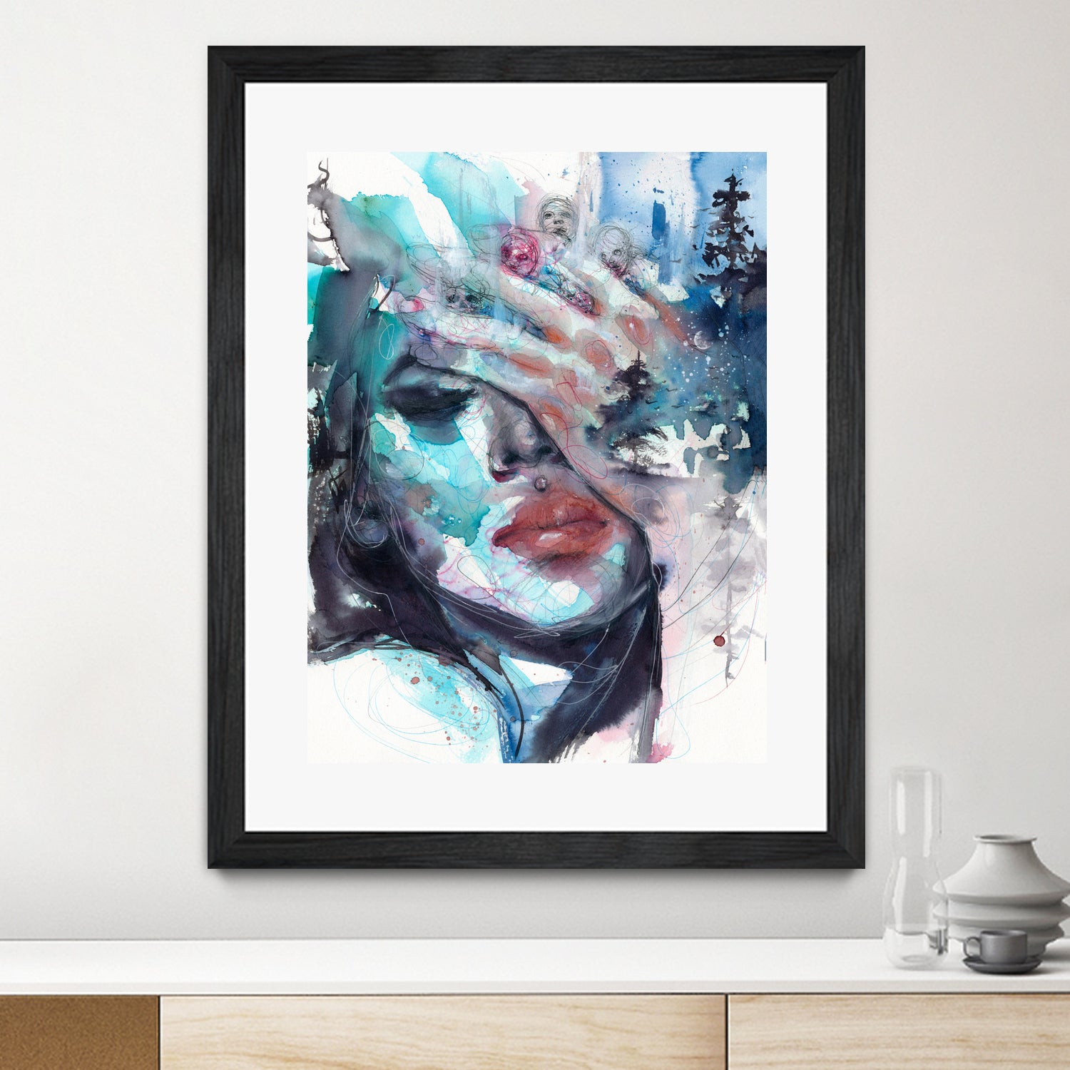 Fade away by Doriana Popa on GIANT ART - blue digital painting