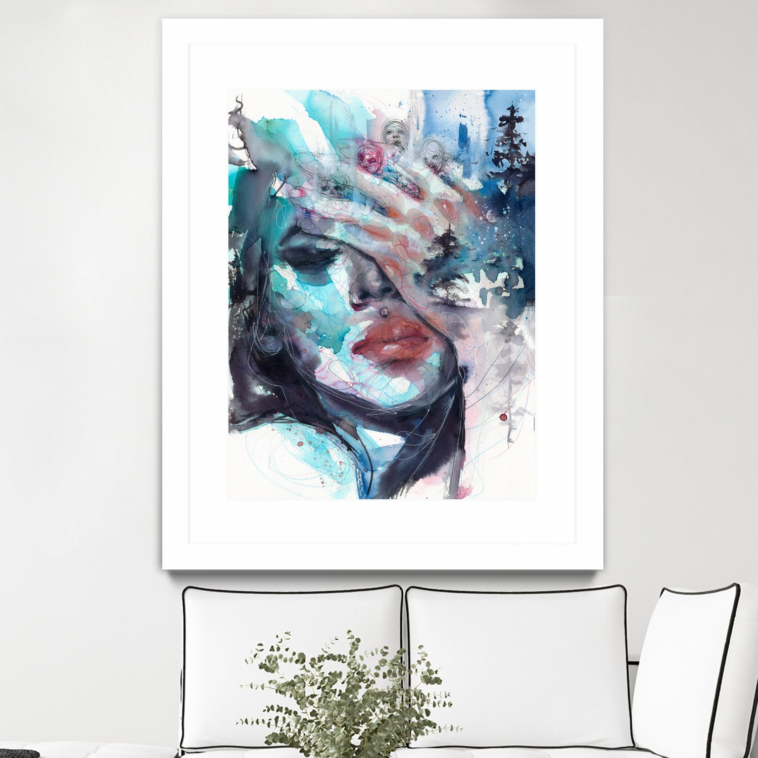 Fade away by Doriana Popa on GIANT ART - blue digital painting