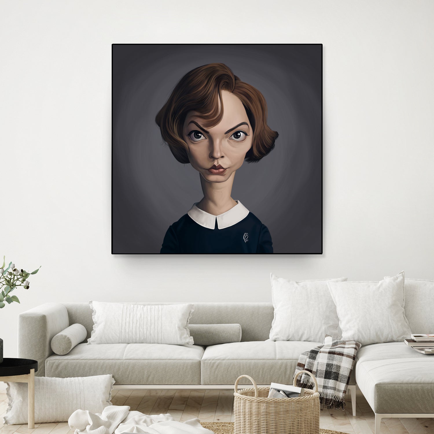 Anya Taylor-Joy by Rob Snow on GIANT ART - brown digital painting