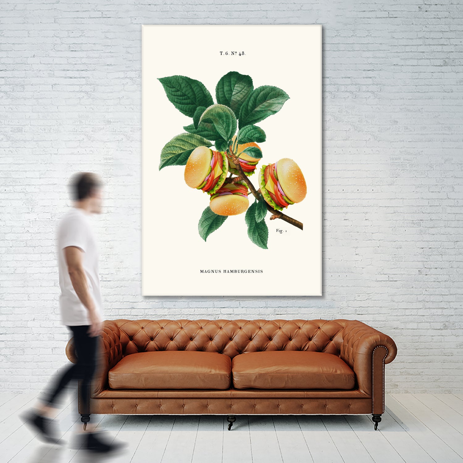 Burger Plant by Jonas Loose on GIANT ART - green digital drawing