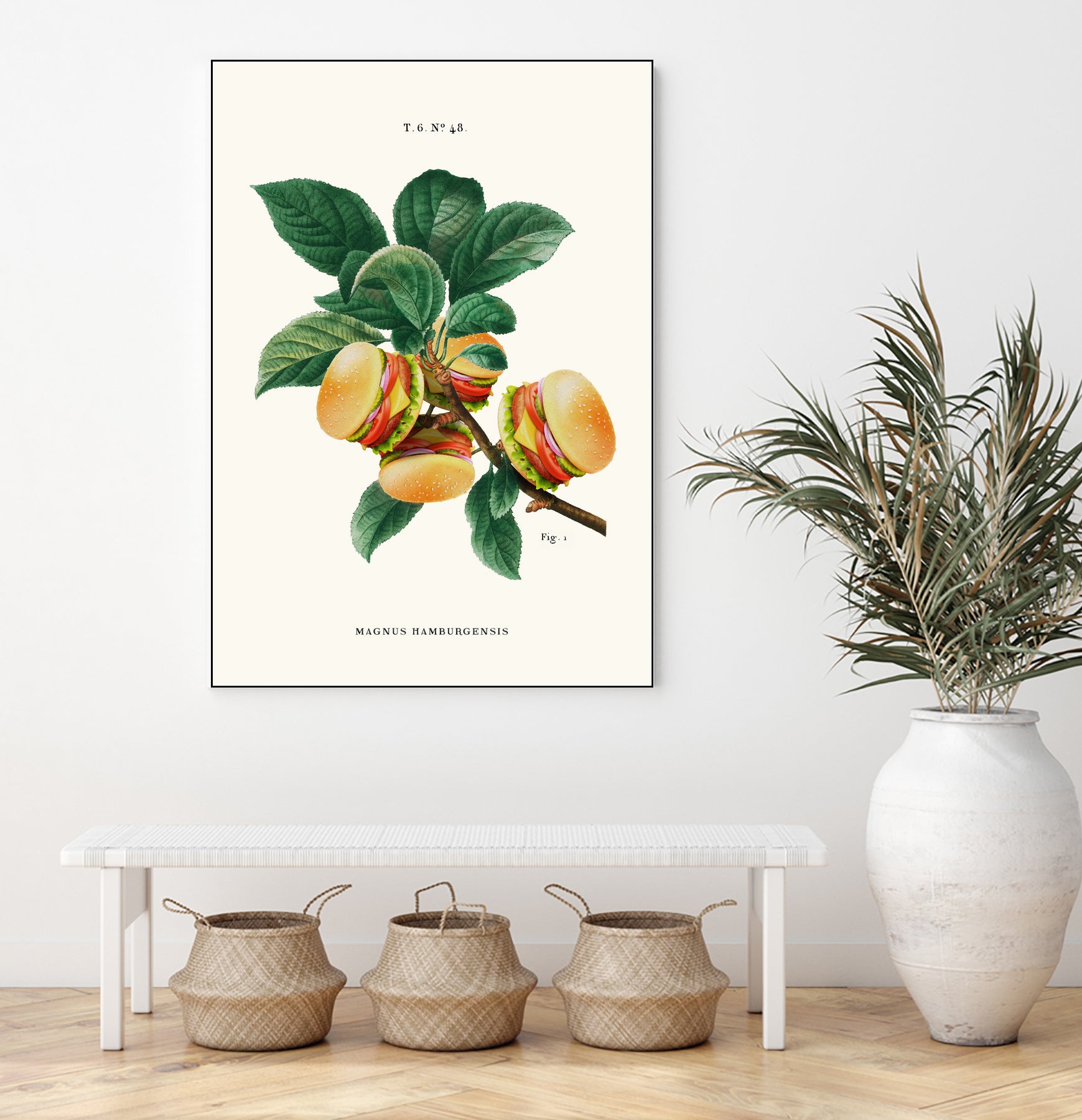 Burger Plant by Jonas Loose on GIANT ART - green digital drawing