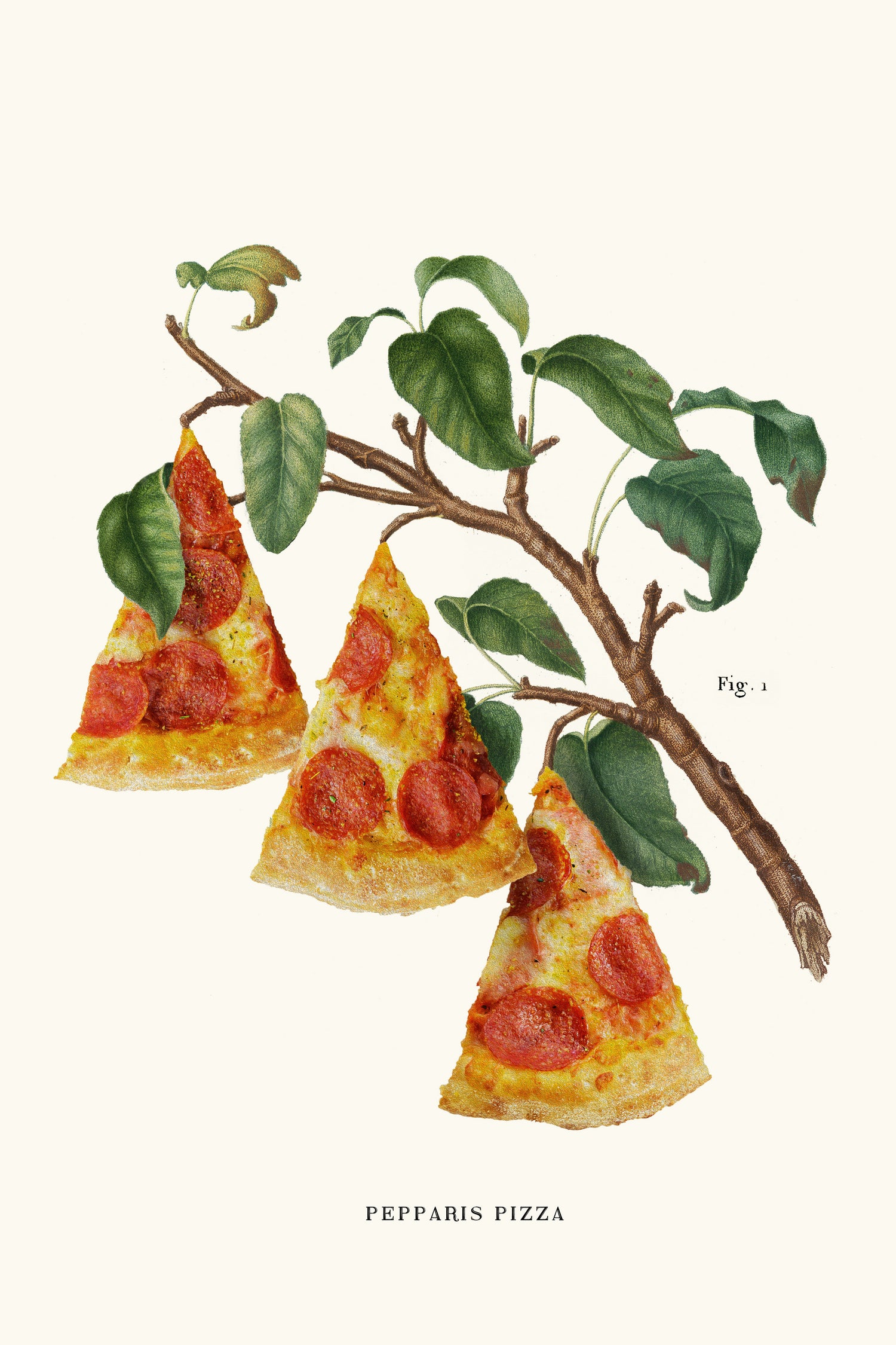 Pizza Plant by Jonas Loose on GIANT ART - orange digital drawing